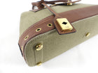 Dior by John Galliano Vintage Street Chic Green Brown Satchel Bag