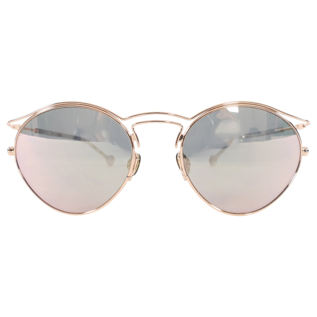 Dior Rosegold Round Wire Frame Origins 1 Sunglasses 