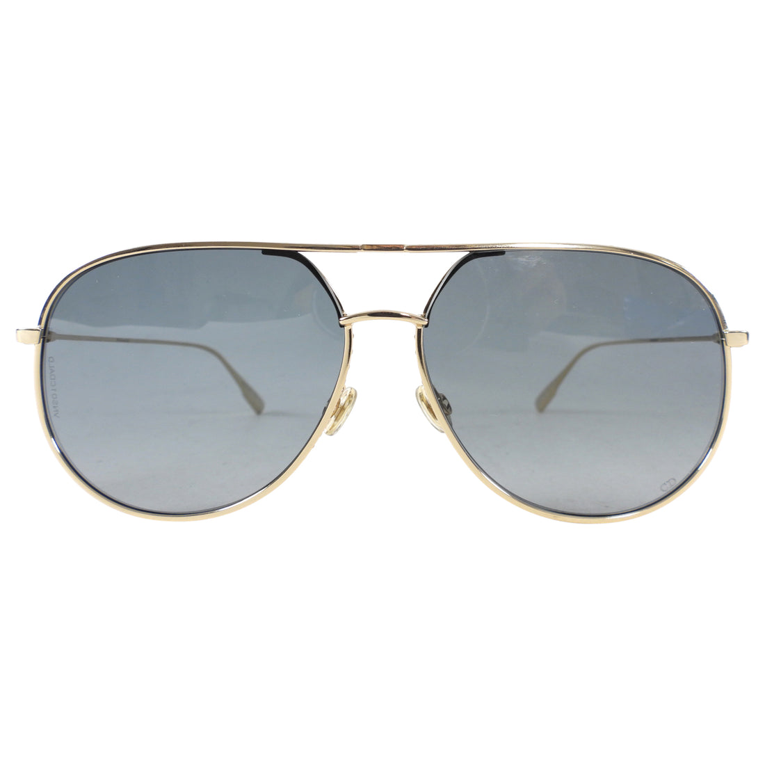 Dior Gold and Rhinestone Trim Aviator Sunglasses
