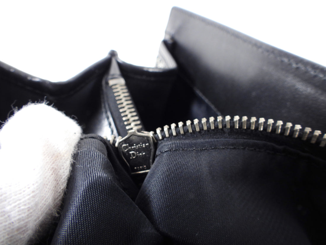 Dior Vintage Dark Midnight Navy Oblique Monogram Tote Bag
