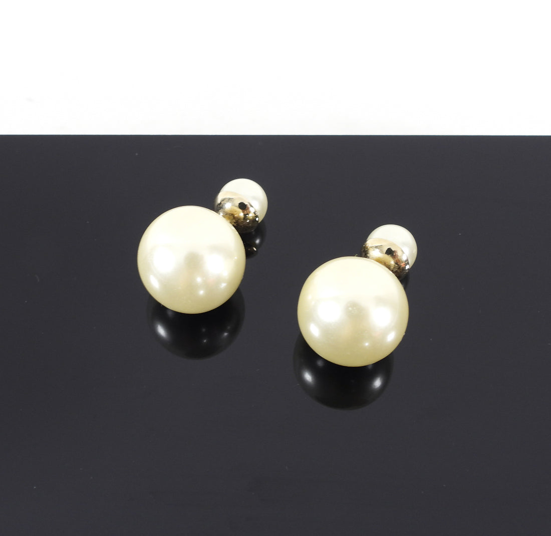Dior Tribales 15mm Pearl Stud Earrings