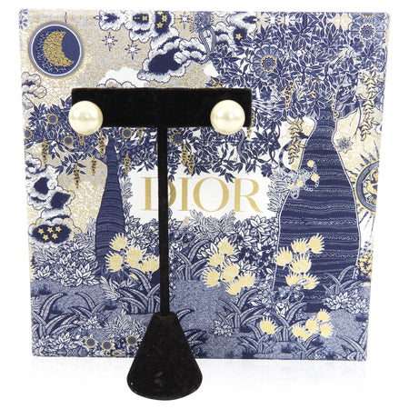 Dior Tribales Faux Pearl 10mm Stud Earrings