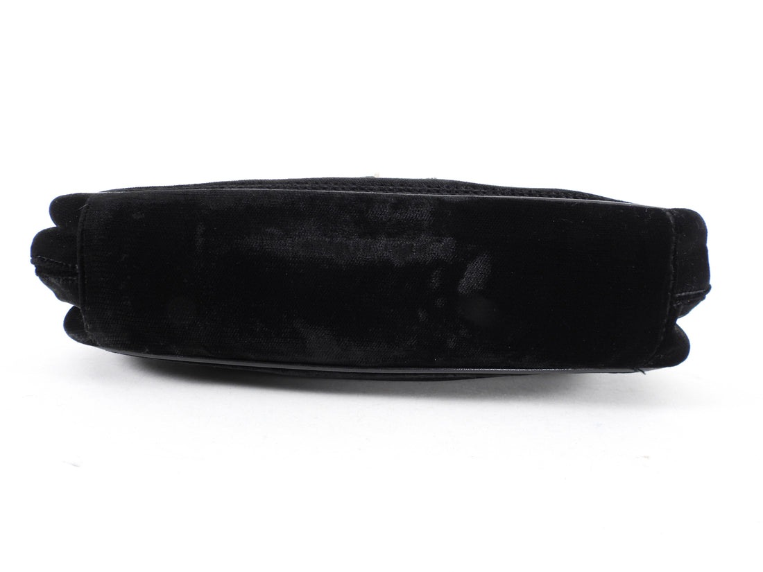 Velvet clutch bag Dior Black in Velvet - 30390413