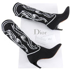 Christian Dior Spirit Western Stretch Sock Boots - 36