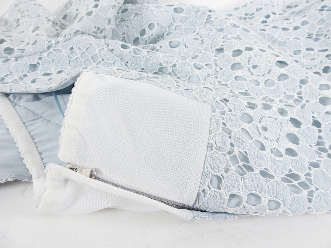 Dolce & Gabbana Light Blue Lace Dress - IT36 / USA 0 / XS I MISS YOU VINTAGE Dolce & Gabbana Light Blue Lace Dress - IT36 / USA 0 / XS I MISS YOU VINTAGE