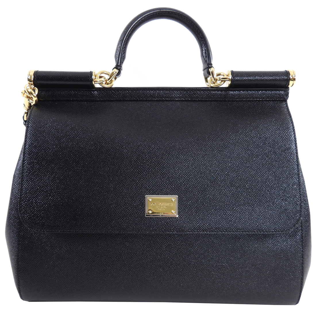 Dolce & Gabbana Black Large Miss Sicily Bag