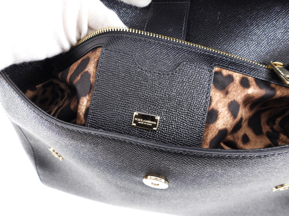 Sicily handbag Dolce & Gabbana Black in Fur - 36080368