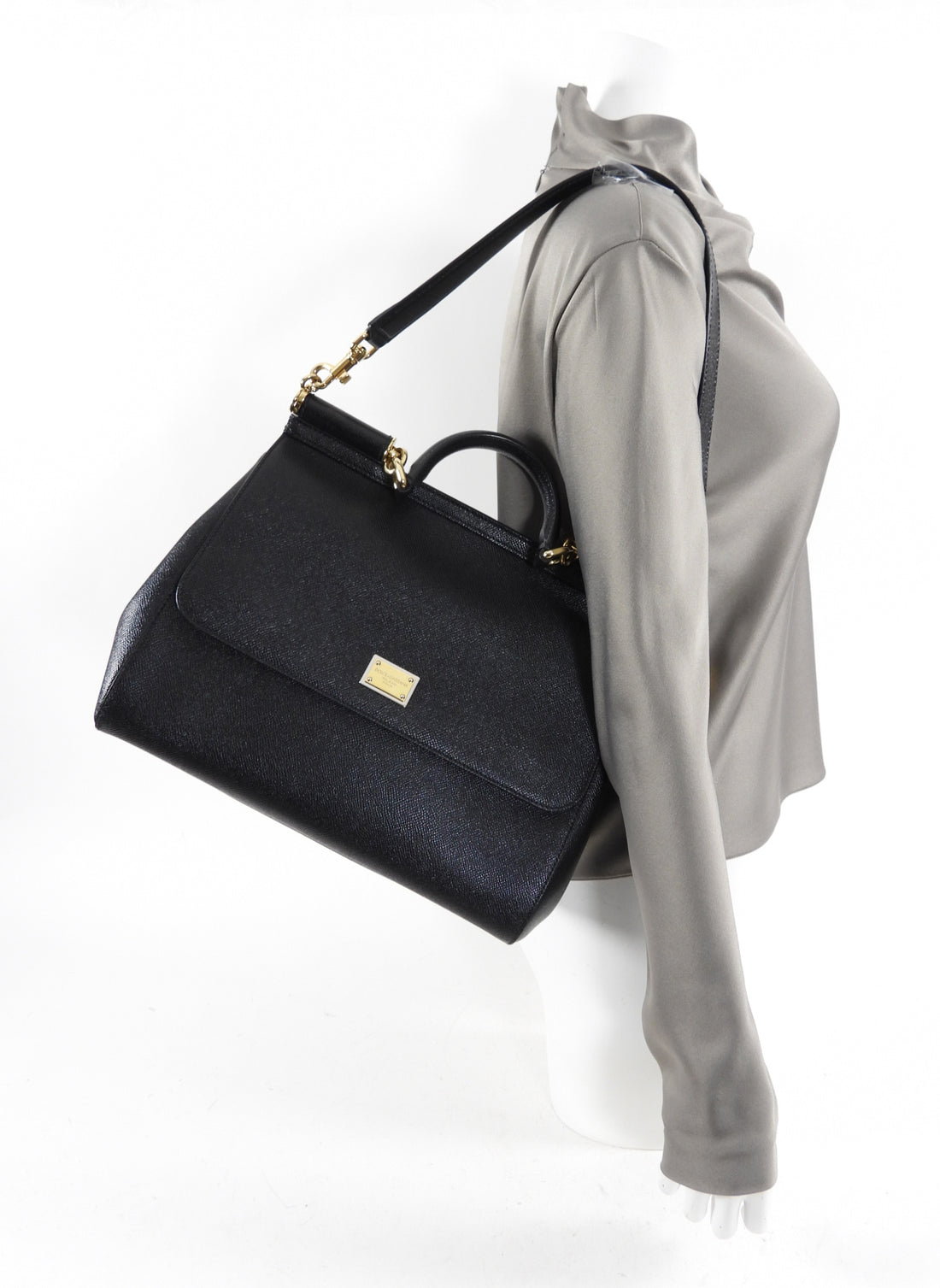 Dolce & Gabbana Sicily Large Leather Bag