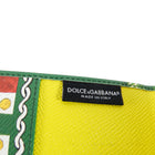 Dolce and Gabbana Green and Yellow Passport Holder