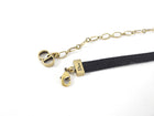 Dior Thin Black Ribbon Star Choker Necklace