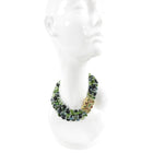 Eileen Coyne 22k Gold and Green Tourmaline Multi Strand Bead Necklace