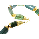 Eileen Coyne 22k Gold Green Tourmaline Bead Necklace