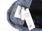 Erdem Blue Check Fringe Jacey Jacket with Jewel Detail - FR38 / USA 6
