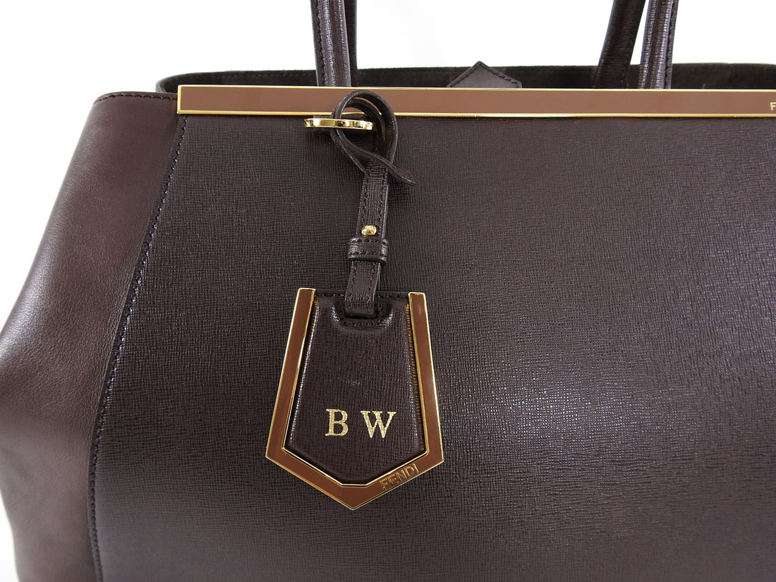 Fendi 2 Jours Large Brown Shopper Tote Bag – I Miss You Vintage