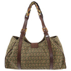 Fendi Zucca Monogram Canvas Shoulder Bag