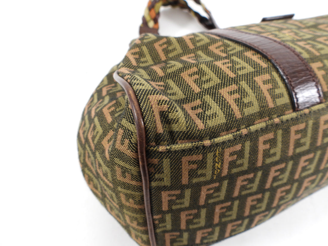 Fendi Zucca Monogram Canvas Shoulder Bag