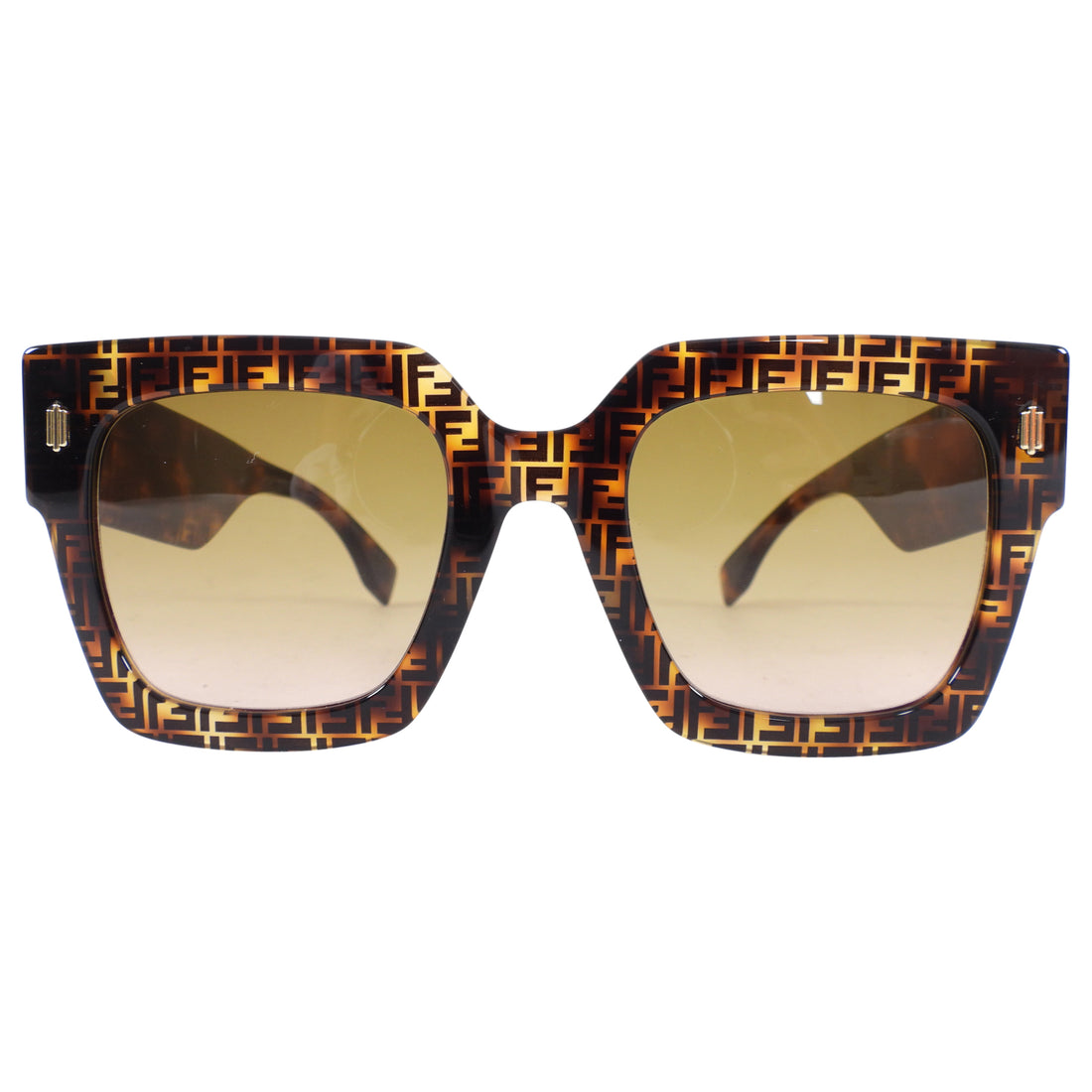 Fendi FF0457 Acetate Logo Square Sunglasses