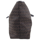 Fendi Brown Zucca Jacquard Fabric Large Floppy Tote Bag