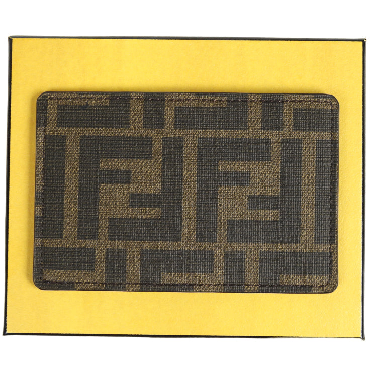 Fendi Monogram Zucca FF Logo Cardholder