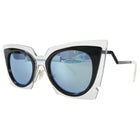 Fendi Spring 2015 Runway Clear Cateye Mirror Sunglasses FF0117