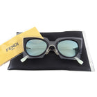Fendi Spring 2015 Runway Clear Cateye Mirror Sunglasses FF0117