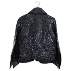 Fendi Black Molded Leather Zip Jacket - USA XS / 0 / 2
