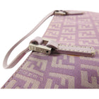 Fendi Vintage Lilac Purple FF Zucca Logo Tote Bag