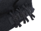 Fendi Black Mohair Short Sleeve Bead Embellished Knit Sweater - IT40 / XS