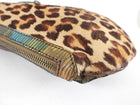 Fendi Vintage Early 2000’s Leopard Calf Hair and Zucca Oyster Bag