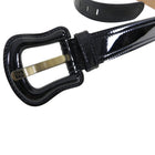 Fendi Black Patent Leather B Buckle Belt 