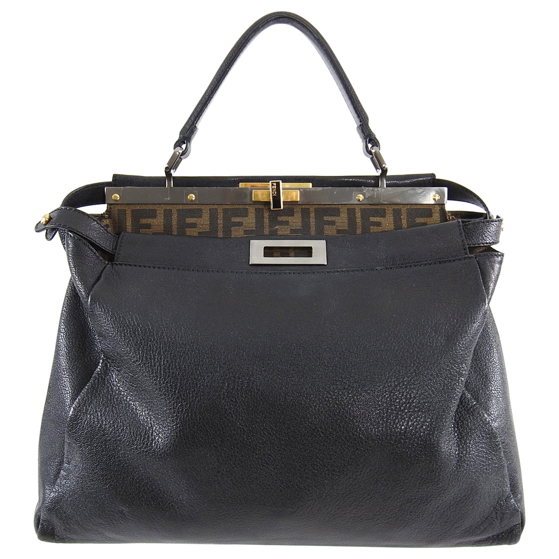 Fendi Black Peekaboo Shoulder Bag Large ○ Labellov ○, 44% OFF