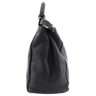 Fendi Peekaboo Large Bag in Black and Zucca Monogram Lining