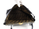 Fendi Peekaboo Large Bag in Black and Zucca Monogram Lining