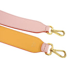 Fendi Pink and Mustard Yellow Strap You Bag Strap