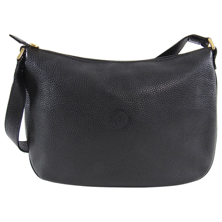 Fendi Vintage Grained Leather Shoulder Hobo Bag