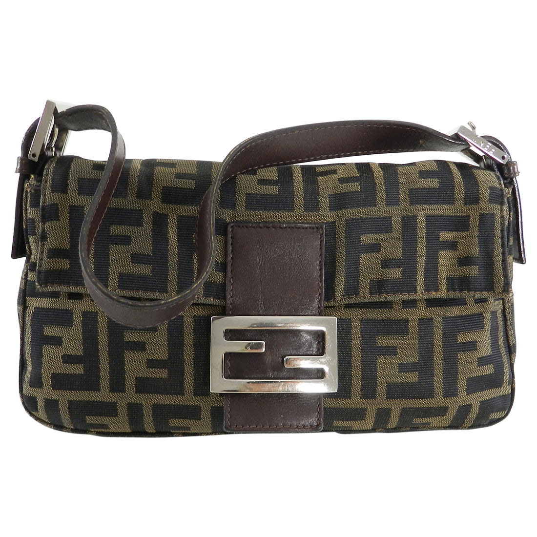 Fendi FF Zucca Logo Small Baguette Bag - Main Image