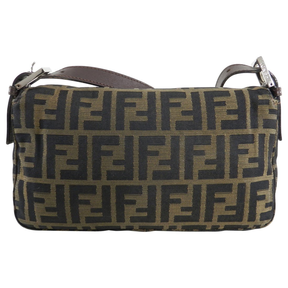 Fendi FF Zucca Logo Small Baguette Bag
