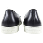 Ferragamo Black Novello Flat Sneaker with Logo Bow Detail - 6.5 C