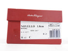 Ferragamo Black Novello Flat Sneaker with Logo Bow Detail - 6.5 C