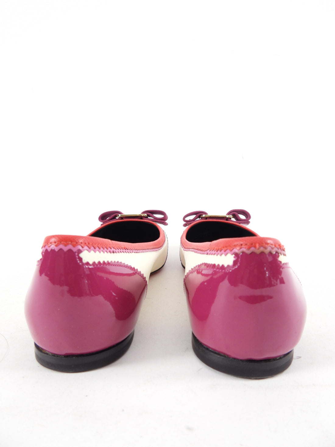 Ferragamo Pink Fuchsia Patent Varina Ballet Flat - 6