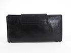 Ferragamo Black Leather Marisa Long Wallet