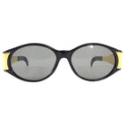 Gianfranco Ferre Vintage 1990's Black and Gold Sunglasses GFF141