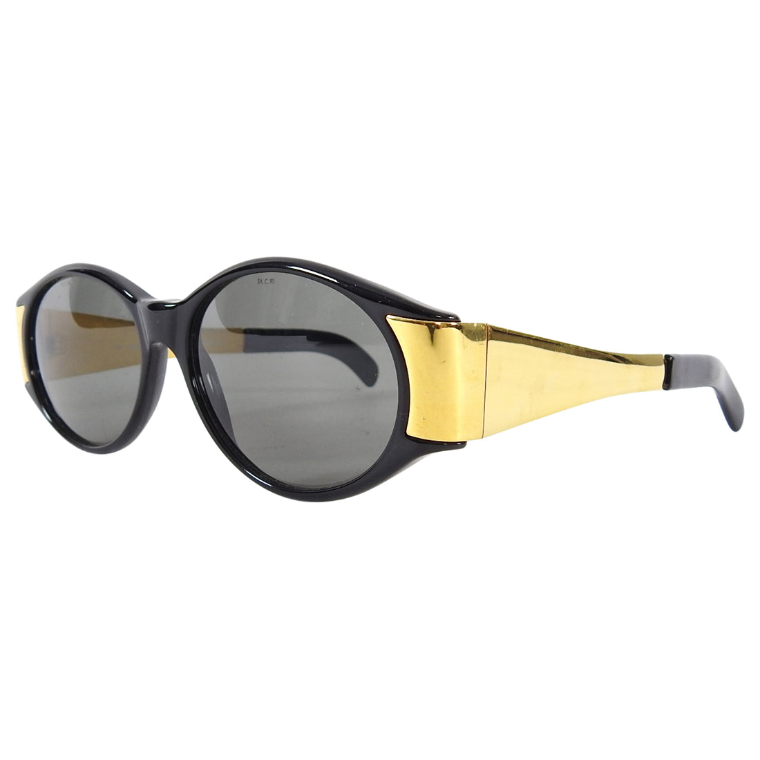 Gianfranco Ferre Vintage 1990's Black and Gold Sunglasses GFF141