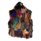 Adrienne Landau Patchwork Fox Fur Vest from Saks - S / 6