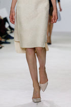 Giambattista Vali Gold Evening Coat and Ivory Silk Dress Set - 4