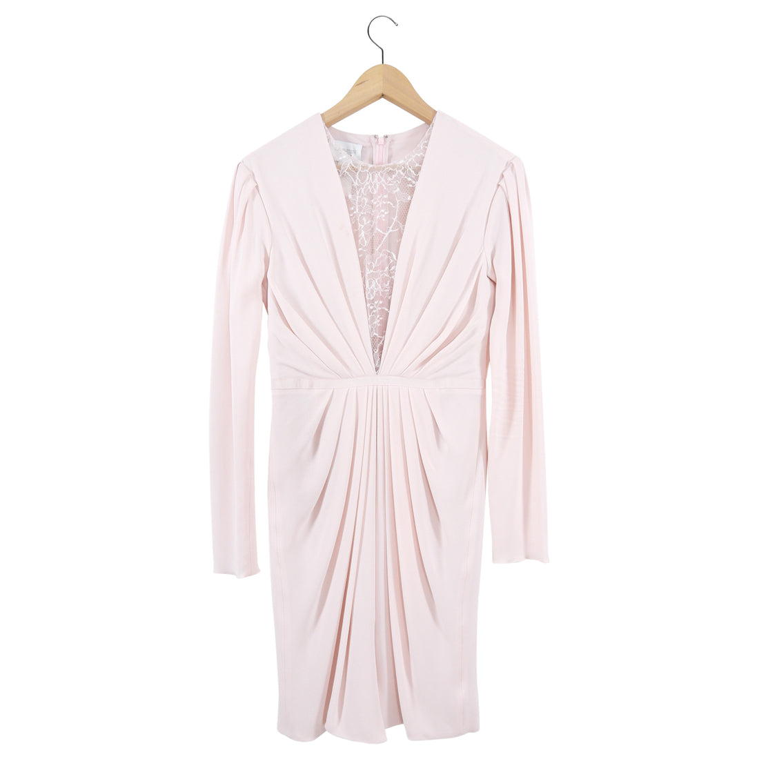 Giambattista Valli Pink Silk Lace Inset Dress - IT40 / USA 4