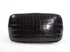Gianfranco Lotti Embossed Leather and Calf Hair Pochette Bag