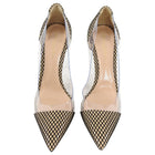 Gianvitto Rossi Nude Mesh and Clear Vinyl Pumps - 41