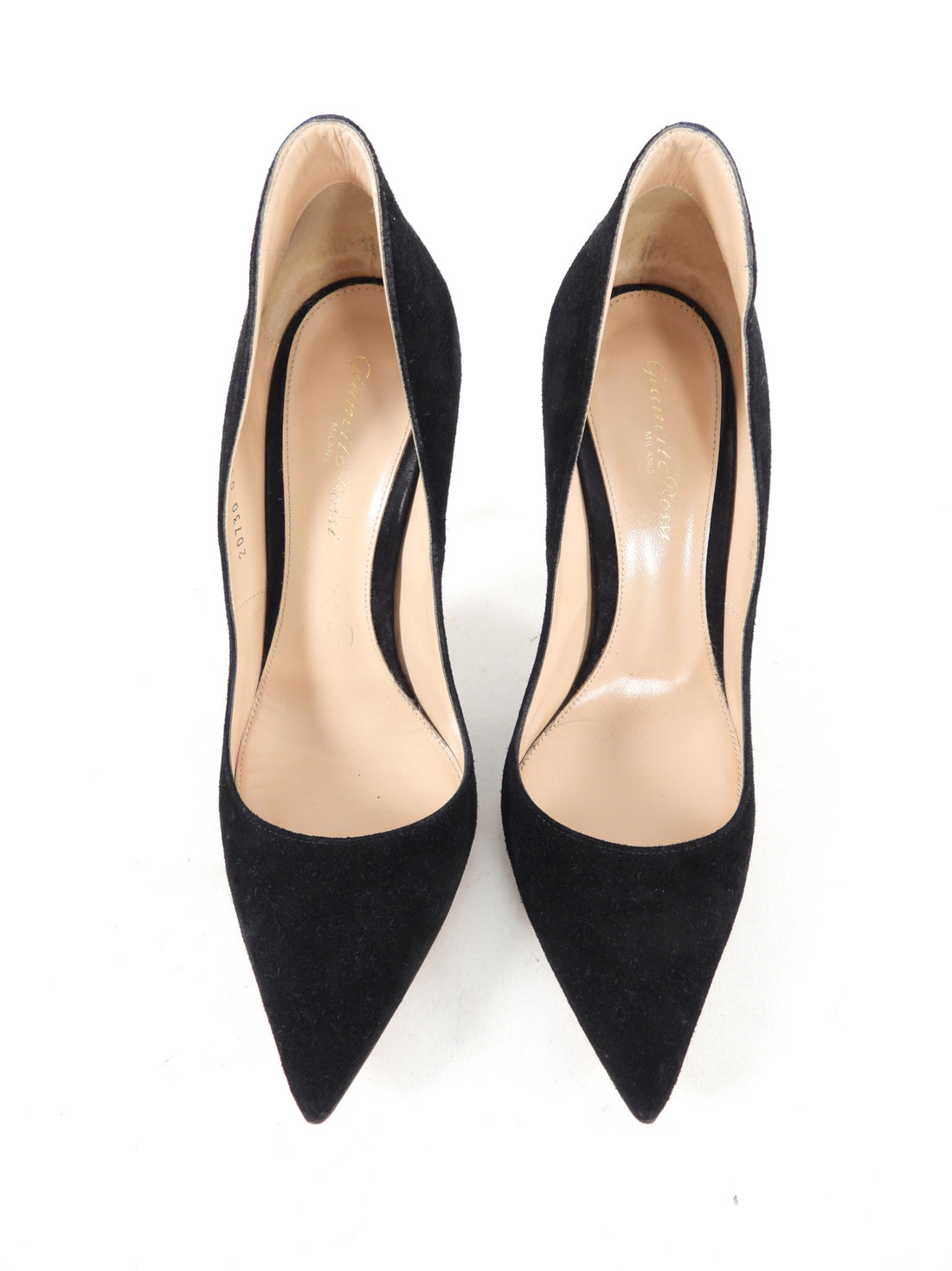 Gianvito Rossi Black Suede Ellipsis 105mm - 38