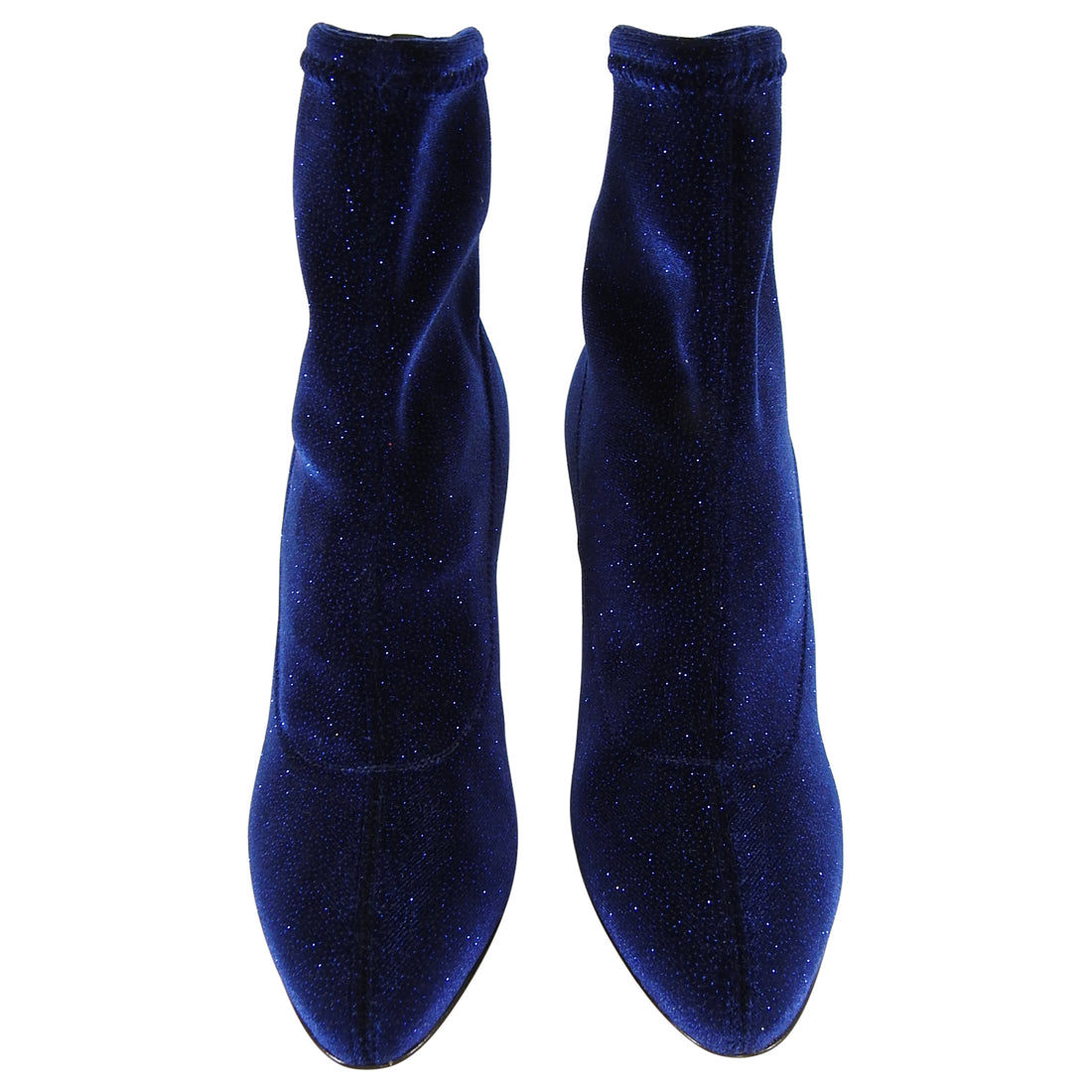 Giuseppe Zanotti Navy Blue Celeste Glitter Sock Boot - 37
